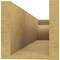 Ekena Millwork 6in. W x 6in. H x 28in. L Mediterranean Woodgrain TimberThane Rafter Tail, Primed Tan RFTUR06X06X28MEDRCPR - alternate 3